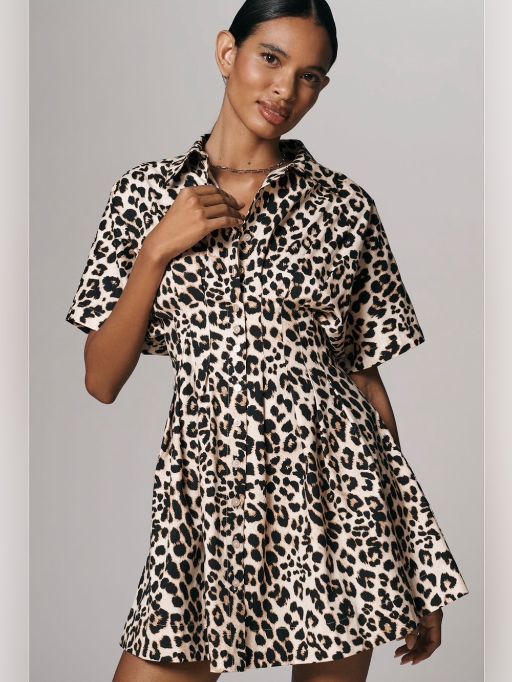 NWT Anthropologie Tobie Mini Shirt Dress by Exquiste
